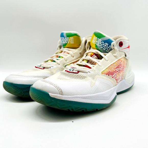 New Balance Shoes Mens 8 White Red Green Kawhi II Sneakers Basketball Trainers - Picture 3 of 10